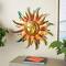 26" Stainless Steel Metal Sun Face Home Wall Décor